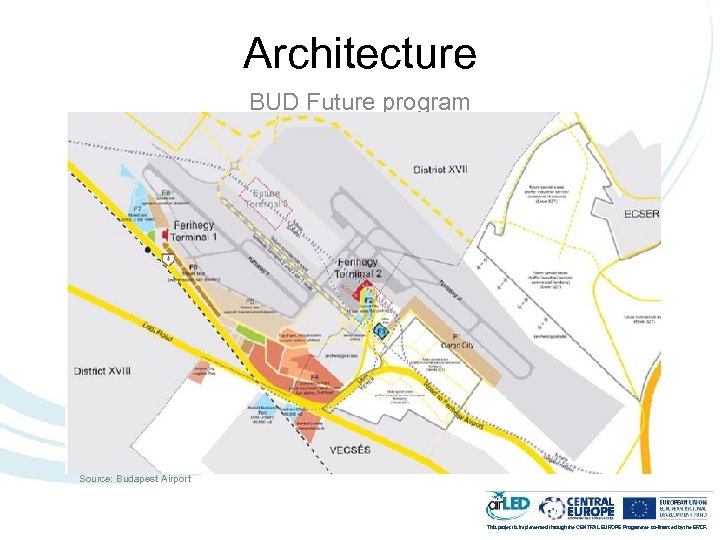 Architecture BUD Future program Source: Budapest Airport This project is implemented through the CENTRAL