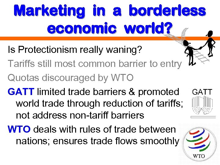 Marketing in a borderless economic world? Is Protectionism really waning? Tariffs still most common