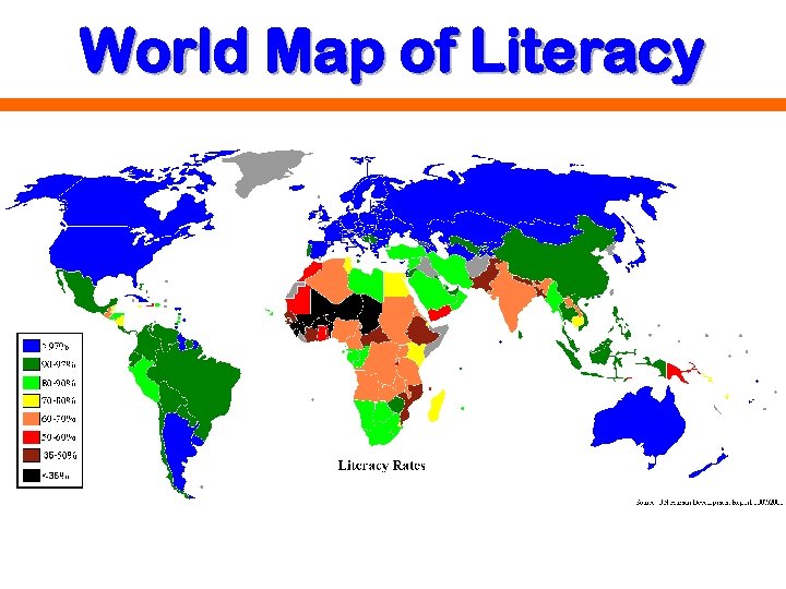 World Map of Literacy 