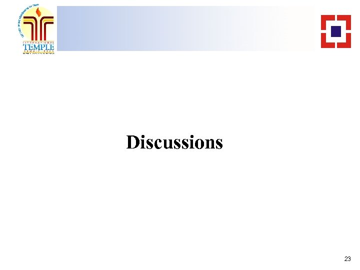 Discussions 23 