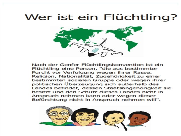 Wer ist ein Flüchtling ? 