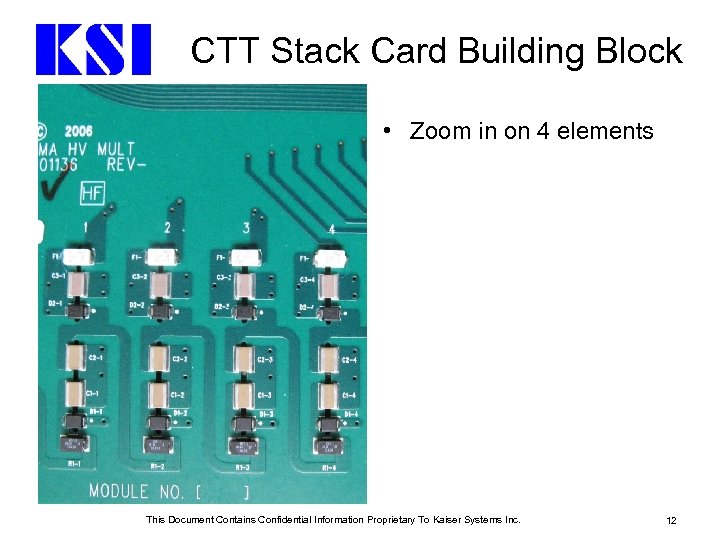 CTT Stack Card Building Block • Zoom in on 4 elements This Document Contains