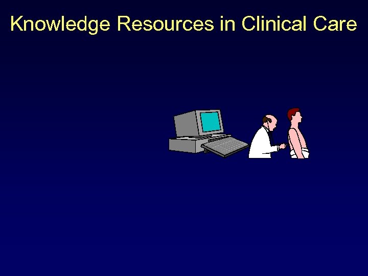 Knowledge Resources in Clinical Care 
