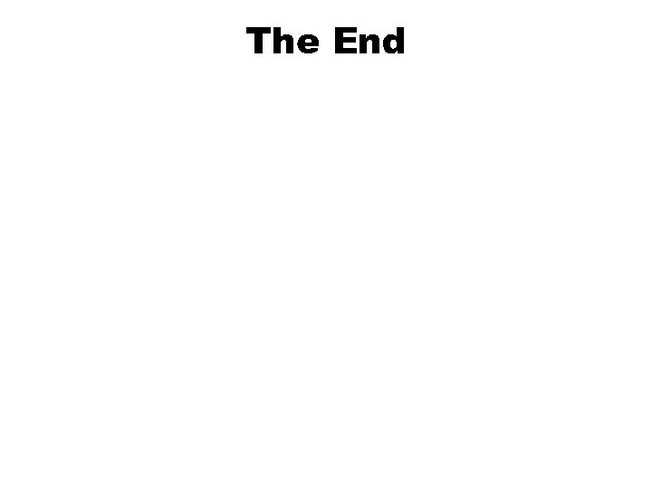 The End 39 