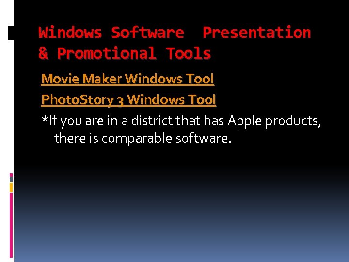 Windows Software Presentation & Promotional Tools Movie Maker Windows Tool Photo. Story 3 Windows