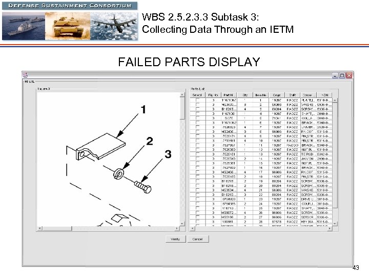 WBS 2. 5. 2. 3. 3 Subtask 3: Collecting Data Through an IETM FAILED