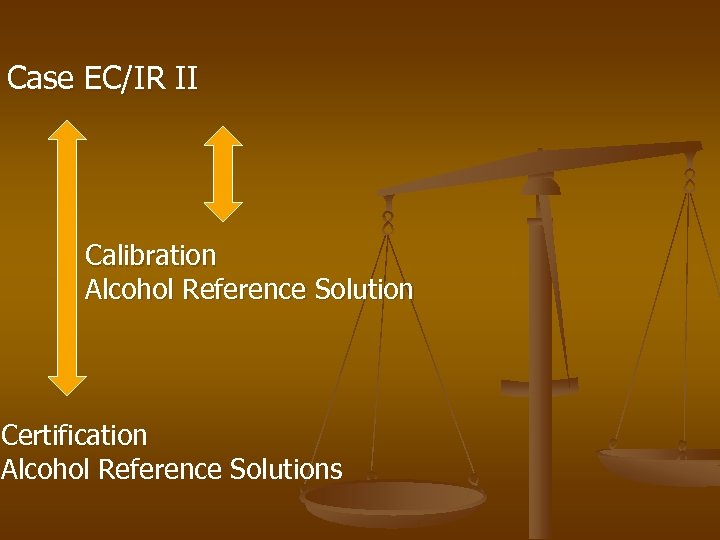 Case EC/IR II Calibration Alcohol Reference Solution Certification Alcohol Reference Solutions 