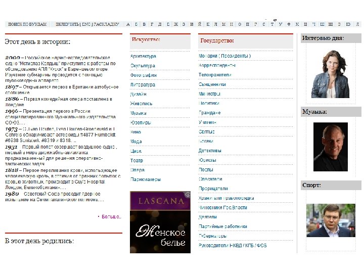 Энциклопедии, справочники, словари, глоссарии, персоналии • История в лицах www. peoples. ru 