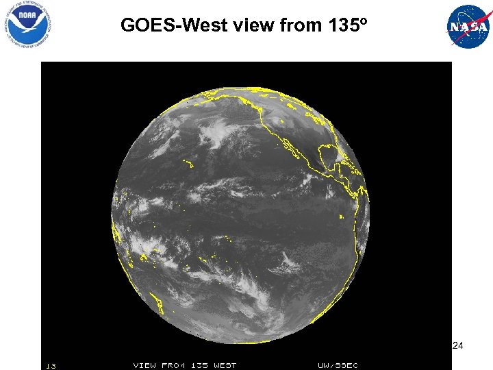 GOES-West view from 135º 24 