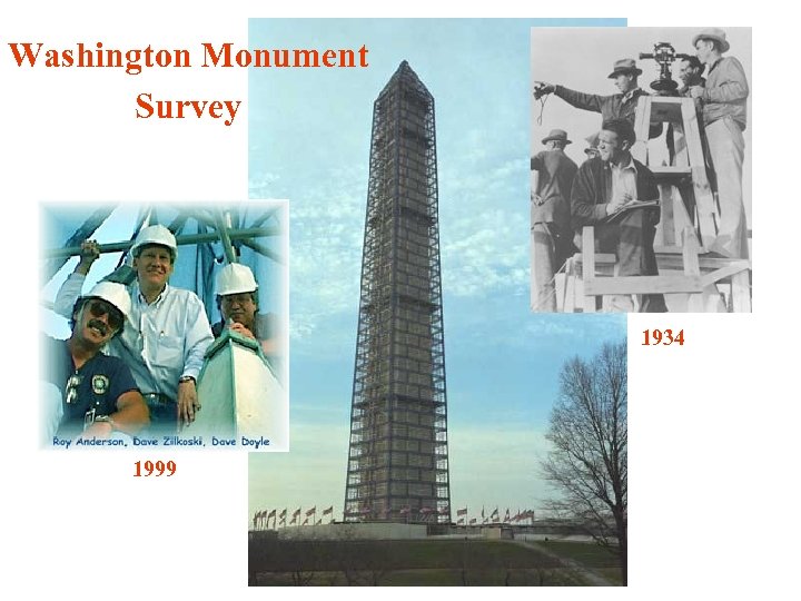 Washington Monument Survey 1934 1999 