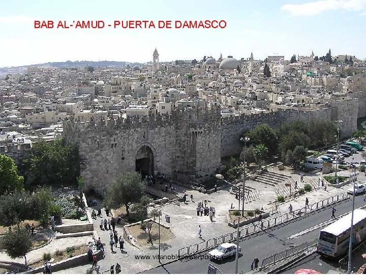 BAB AL-’AMUD - PUERTA DE DAMASCO www. vitanoblepowerpoints. net 