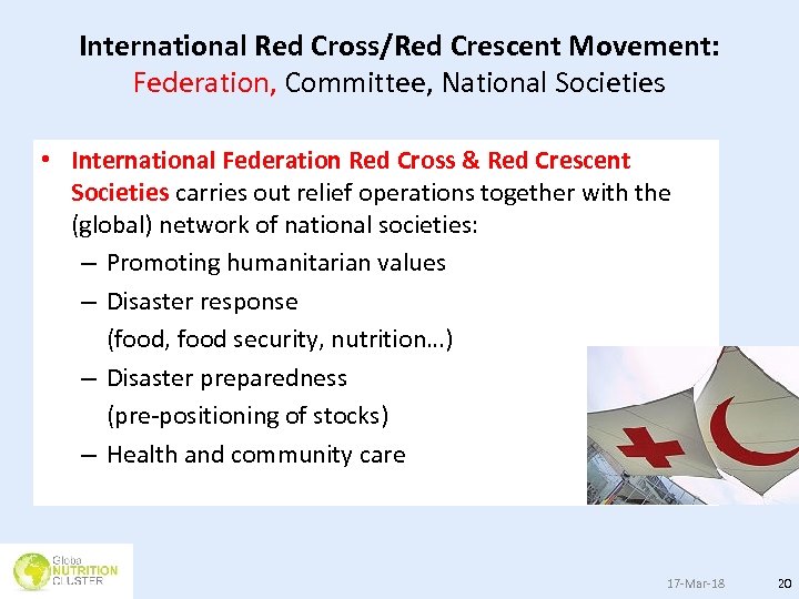 The Humanitarian System Roles Responsibilities and Coordination Module