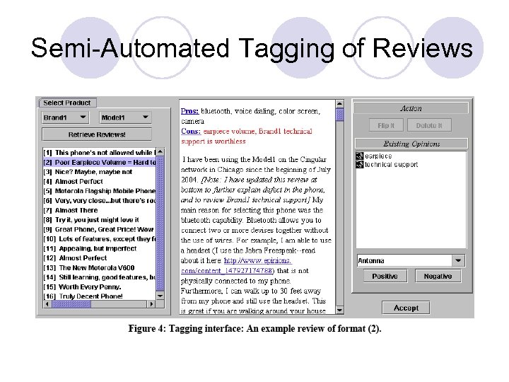 Semi-Automated Tagging of Reviews 