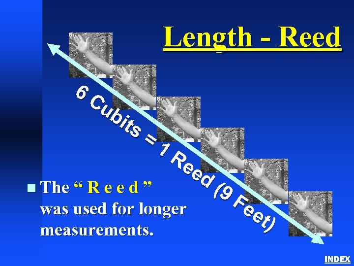 Length - Reed 6 C ub its = n The “ R e e