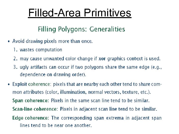  Filled-Area Primitives 