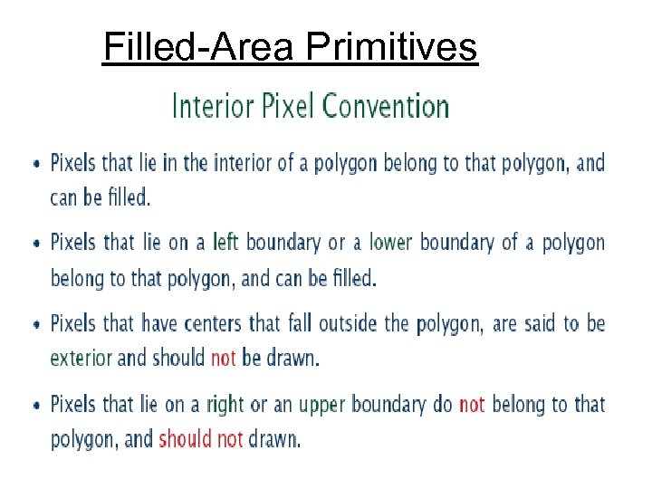  Filled-Area Primitives 