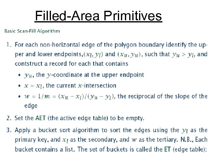  Filled-Area Primitives 