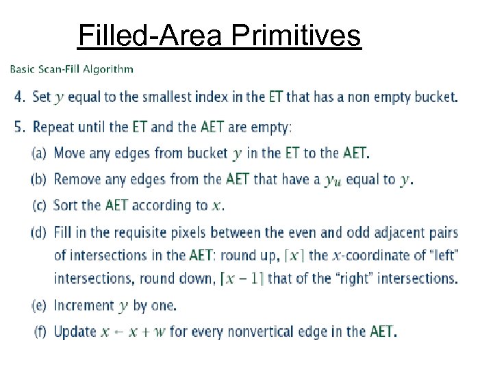  Filled-Area Primitives 