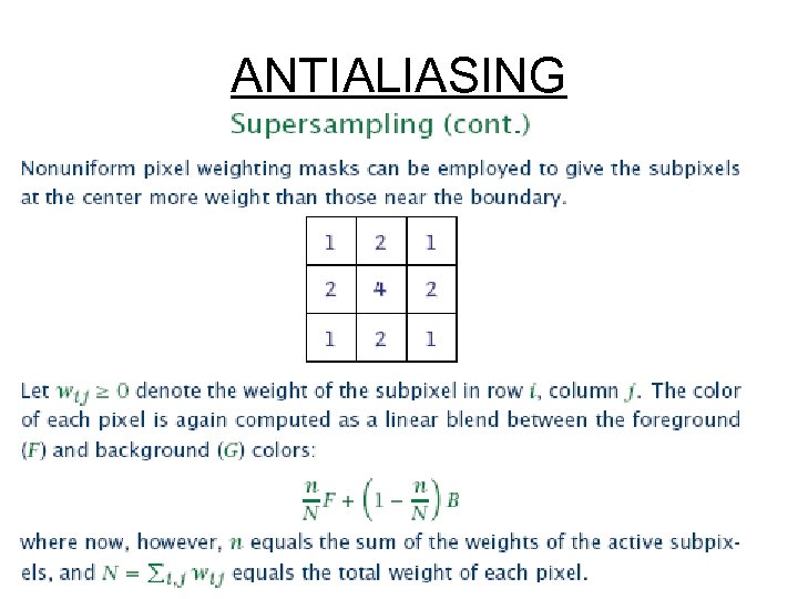 ANTIALIASING 