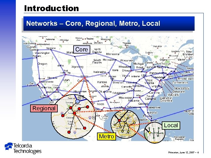 Introduction Networks – Core, Regional, Metro, Local Core Regional Local Metro Princeton, June 12,