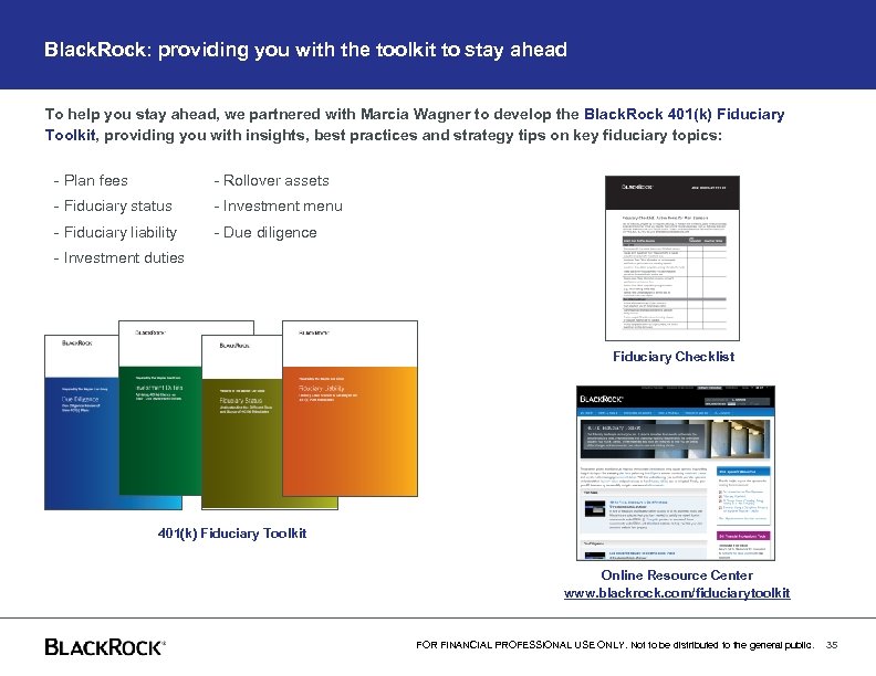 Black. Rock: providing you with the toolkit to stay ahead To help you stay