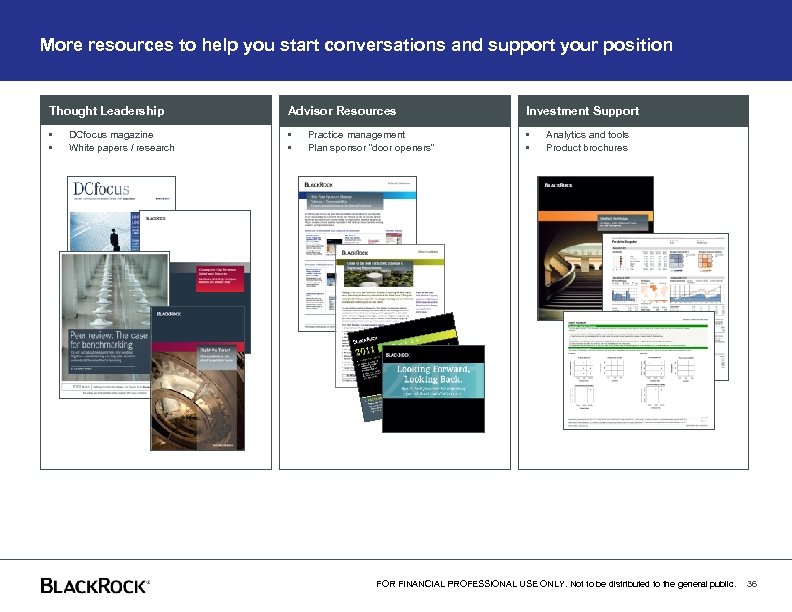 More resources to help you start conversations and support your position Thought Leadership Advisor