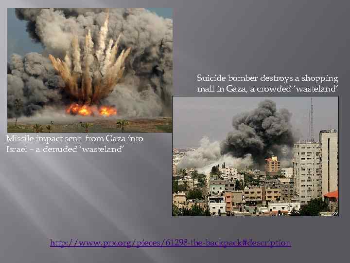 Suicide bomber destroys a shopping mall in Gaza, a crowded ‘wasteland’ Missile impact sent