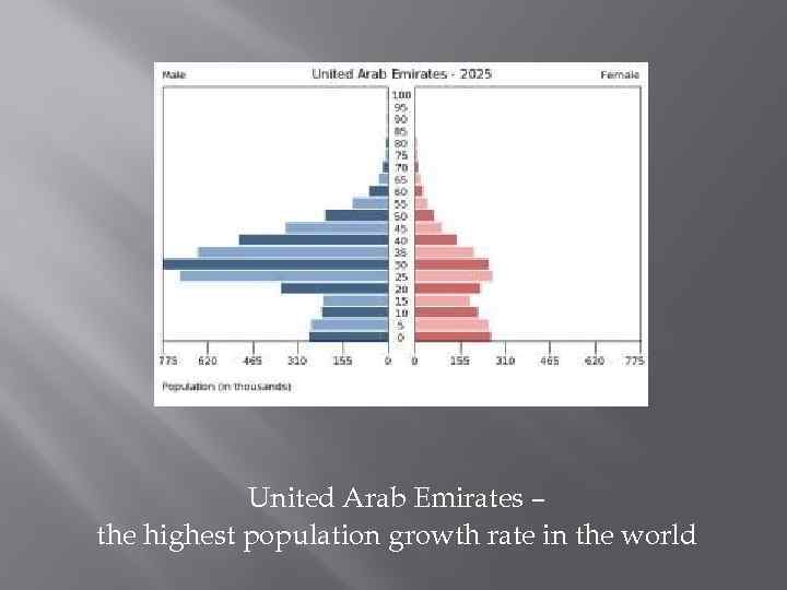United Arab Emirates – the highest population growth rate in the world 