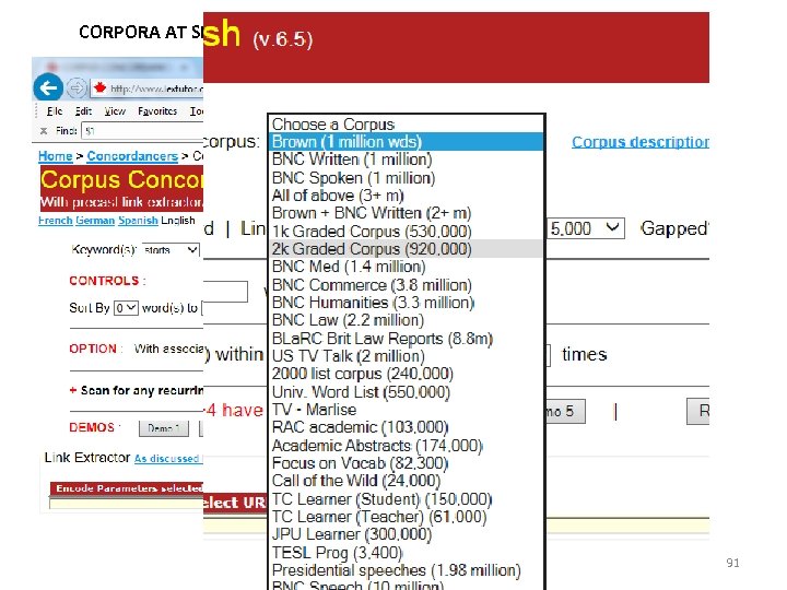 CORPORA AT SEVERAL LEVELS √ 91 