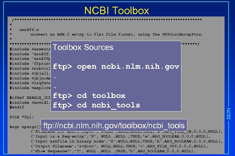 NCBI Toolbox /*************************************** * * asn 2 ff. c * convert an ASN. 1