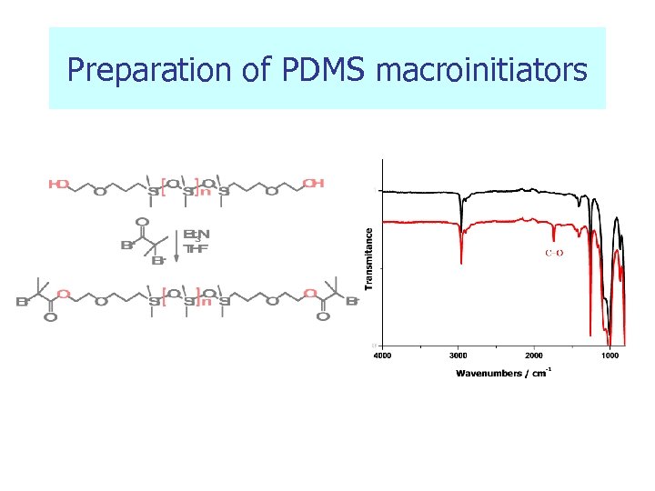 Preparation of PDMS macroinitiators 