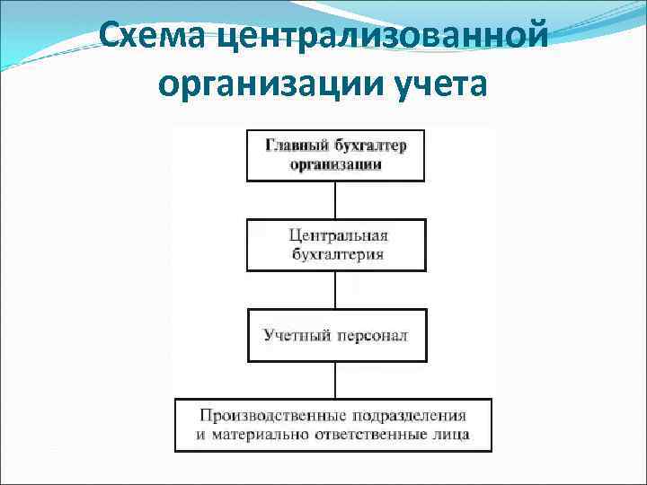 Схема организации бухгалтерского учета в организации