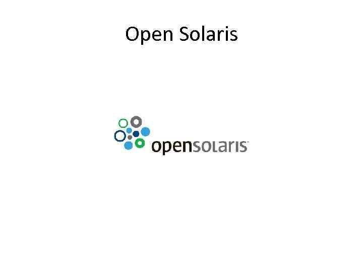 Open Solaris 