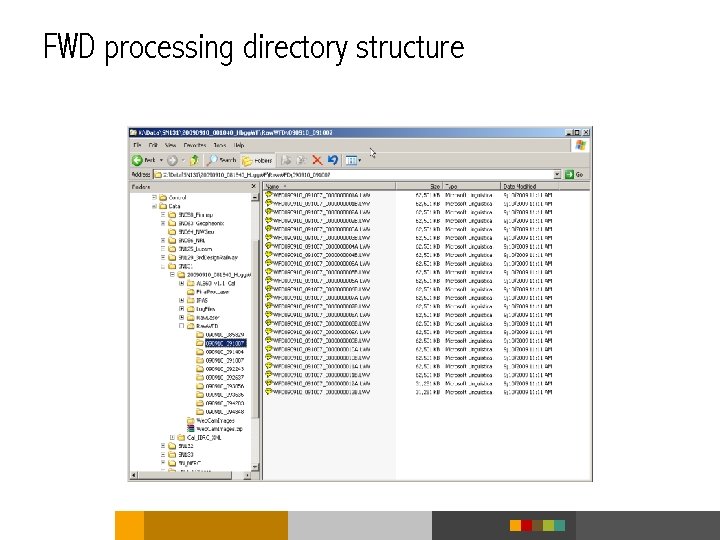 FWD processing directory structure 