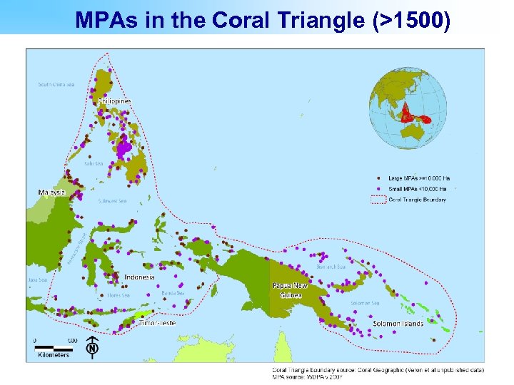 MPAs in the Coral Triangle (>1500) 