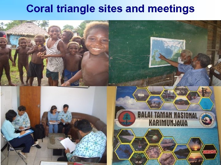 Coral triangle sites and meetings 