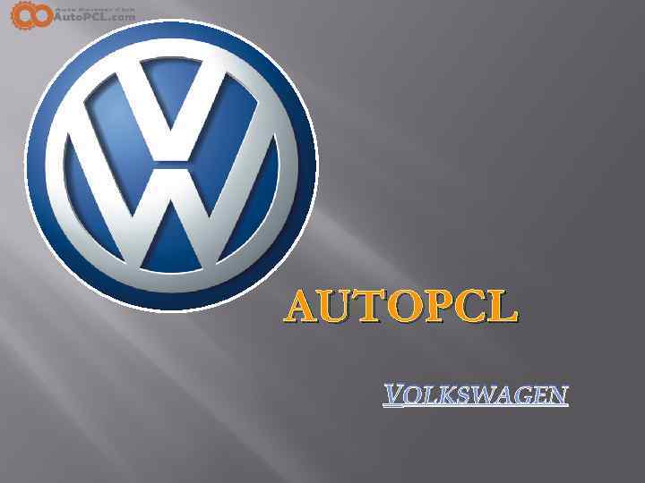 AUTOPCL VOLKSWAGEN 