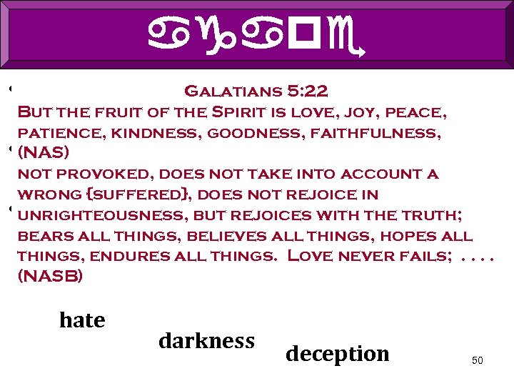 agape • Agape is 1 Corinthians 13: 4 -8 Christian's the foundation of the