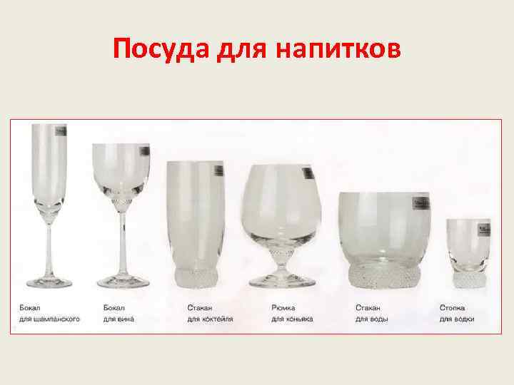 Посуда для напитков 