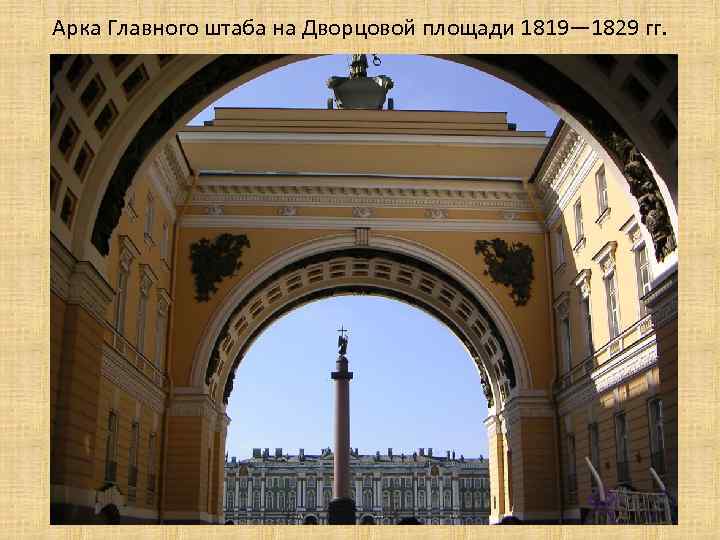 Арка Главного штаба на Дворцовой площади 1819— 1829 гг. 