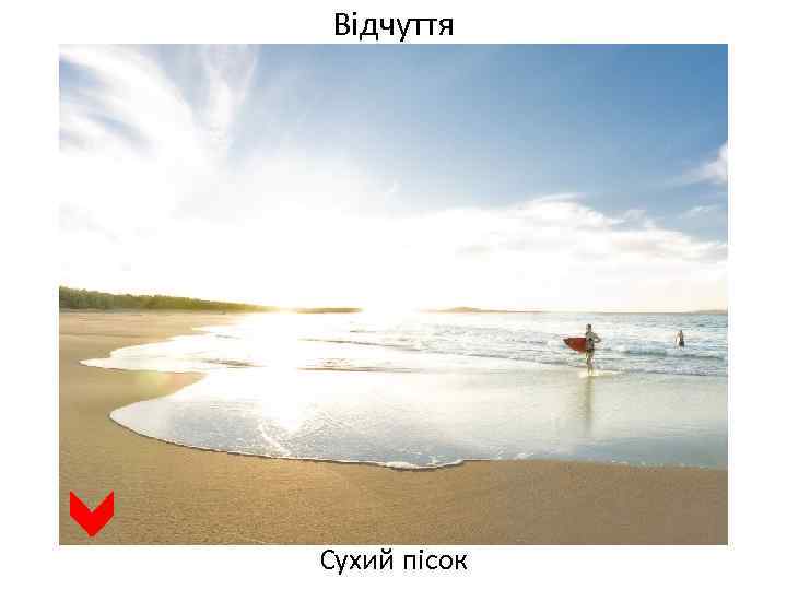 Відчуття Сухий пісок 
