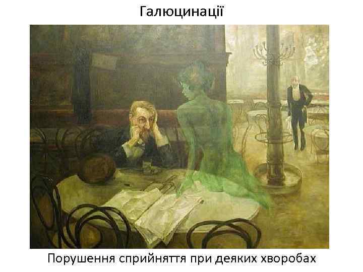 Галюцинації Порушення сприйняття при деяких хворобах 