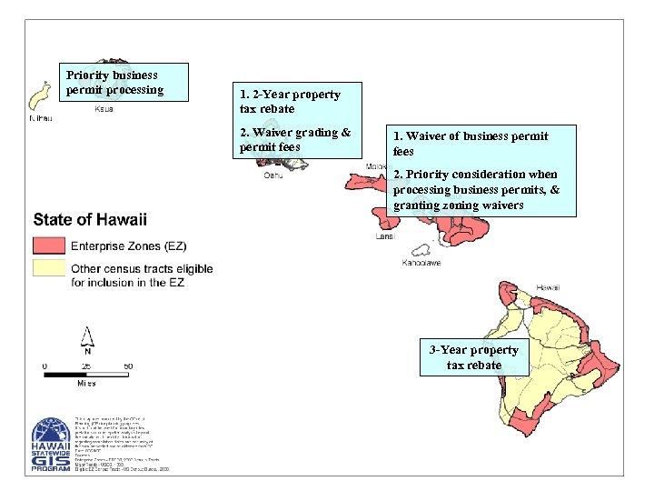 Priority business permit processing 1. 2 -Year property tax rebate 2. Waiver grading &