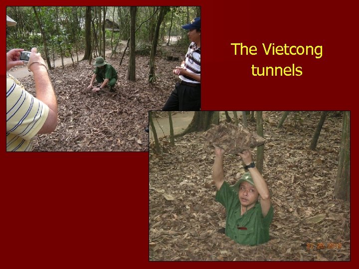 The Vietcong tunnels 