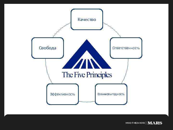 Качество Свобода Эффективность Ответственность Взаимовыгодность 