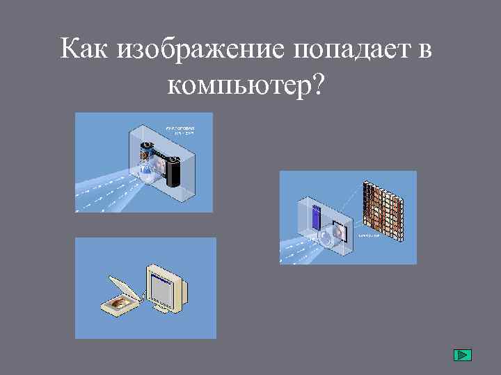 Как изображение попадает в компьютер? 