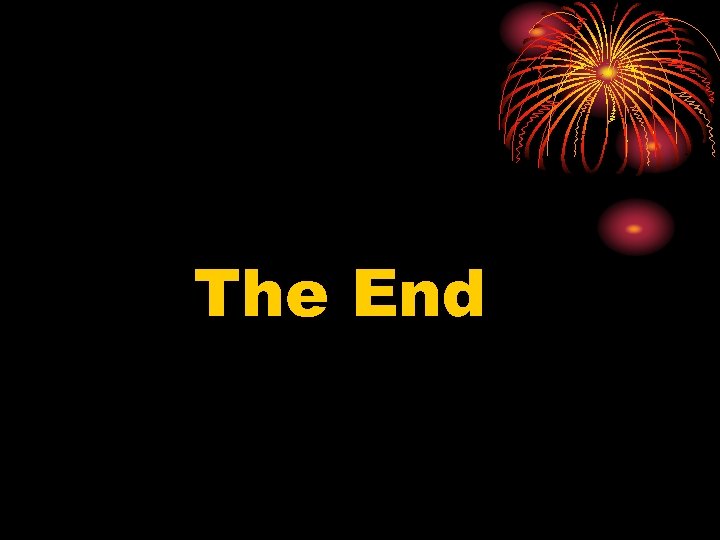 The End 