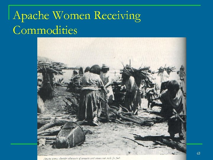 Apache Women Receiving Commodities 63 