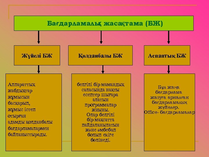 Бағдарламалық қамтамасыз ету презентация