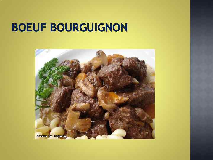 BOEUF BOURGUIGNON 